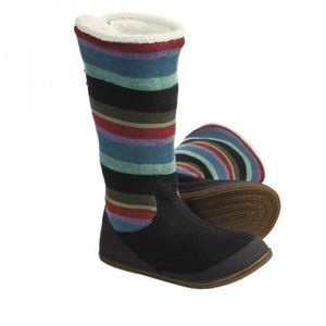 Smartwool striped slipper boots